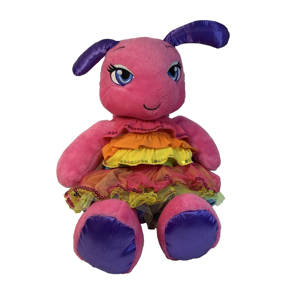 Build a Bear Rainbow Dreams Butterfly Pink Purple Plush Stuffed Animal 2014 Toy